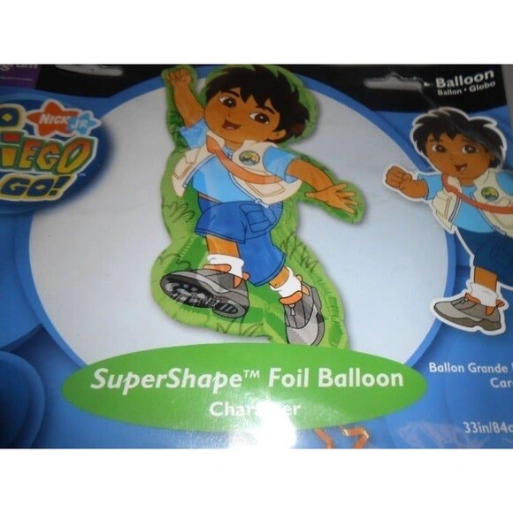 Nickelodeon Nick Jr. 33" Go Diego Go Super Shape Foil Jumbo Balloon - Picture 4 of 8